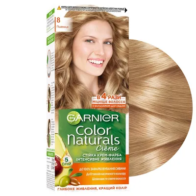 Garnier Краска для волос Color Naturals, тон №8, Пшеница 60/60 мл – купить  за 204 руб | KAKO.РУ