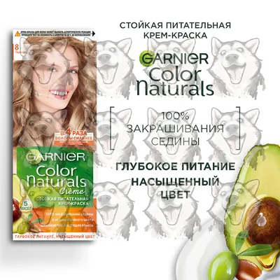 GARNIER Color Naturals стойкая питательная крем-краска для волос, 2 шт.,  8.1 песчаный берег — купить по низкой цене на Яндекс Маркете