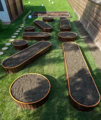 Круглая грядка из металла | naidy-garden.ru