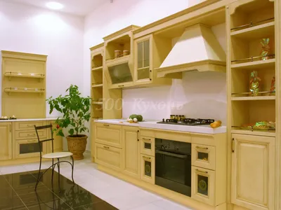 Кухня угловая Дуб Тоскана светлый - Белый софт Мебель для кухни / Кухни на  заказ