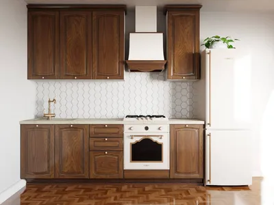 Новый кухонный гарнитур ACATCIA прямая 2400 правая \"массив ясеня\"