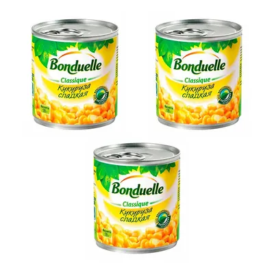 Кукуруза Bonduelle сладкая в зёрнах - «\"Бондюэль\" победа ждет, кукуруза -  высший сорт!» | отзывы