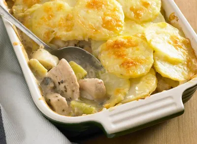 Куриное филе с грибами и картошкой в духовке рецепт с фото - 1000.menu