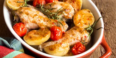 Куриные голени с овощами в духовке - 15 пошаговых фото в рецепте