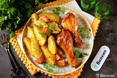 Куриные ножки в рукаве с картошкой рецепт с фото пошагово - 1000.menu