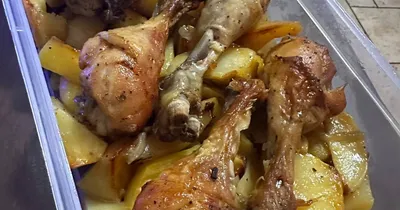 Как приготовить куриные ножки на решетке в духовке с картошкой
