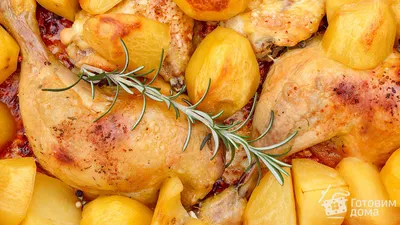 Куриные ножки с картошкой в духовке - рецепт автора Анастасия