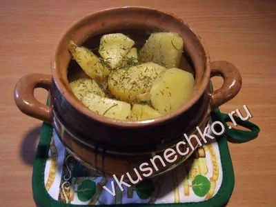 Постная картошка с грибами в горшочках - пошаговый рецепт с фото на Готовим  дома