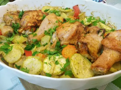 Запеченная курица с овощами по-итальянски - пошаговый рецепт с фото и видео  от Всегда Вкусно!