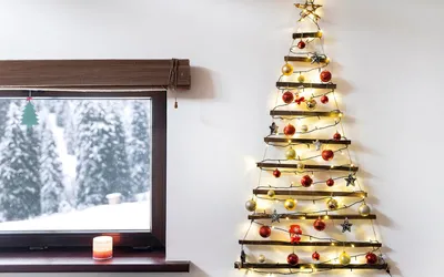 Лента декоративная новогодняя для упаковки подарков и декора рождественской  ёлки 63мм*4,7м - купить по выгодной цене в интернет-магазине OZON  (786894312)