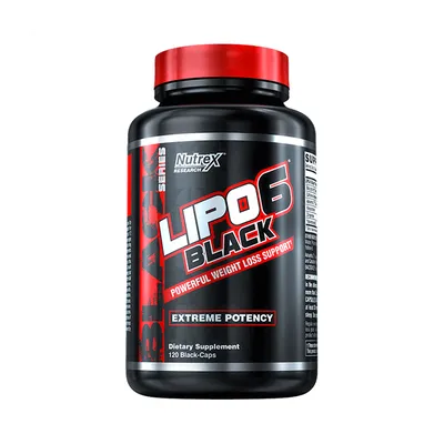 Lipo 6 Black 120 капсул - Nutrex | GymBeam.ua