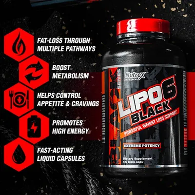 Жиросжигатель Nutrex Lipo 6 Black Hers Ultra Concentrate USA Version, 60  капсул - характеристики и описание на Мегамаркет
