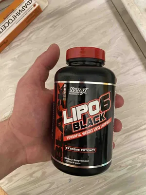 NUTREX Жиросжигатель капсулы для похудения LIPO 6 BLACK