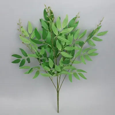 Листья ивы плакучей искусственная ветка