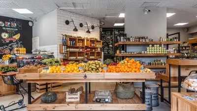 Дизайн магазина овощей и фруктов «Морковь» в Краснодаре