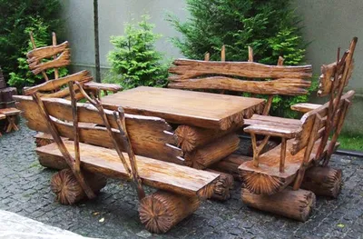 Мебель для сада из дерева фото фото