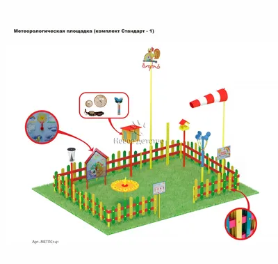 Метеорологическая площадка (комплект Мини ПЛЮС-3) — Каталог ТОВАРОВ  Вундер-Кидс / В соответствии с ФГОС