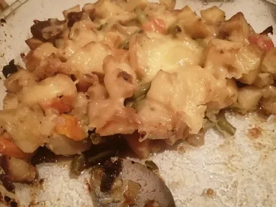 Мясо и овощи, запеченные в духовке