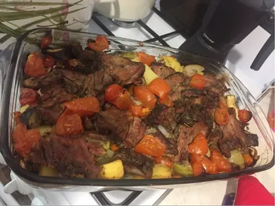 Мясо с овощами в духовке - рецепт автора НАТУЛЯ- @@////@@@ 🌳