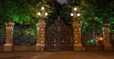 Михайловский сад. Возле Спаса-на-Крови. Решетки и ограды. Фото  Санкт-Петербурга и пригородов