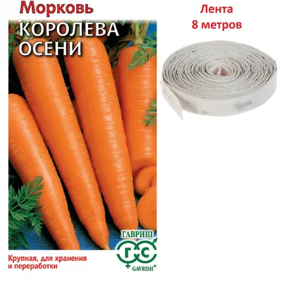 ✓ Семена Морковь Королева Осени, на ленте, 8м, Гавриш по цене 46 руб. ◈  Большой выбор ◈ Купить по всей России ✓ Интернет-магазин Гавриш ☎  8-495-902-77-18