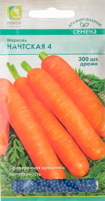 Морковь Нантская Красная, 2 г, купить в интернет магазине Seedspost.ru