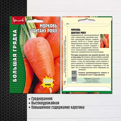 Купить семена: Морковь Шантане Роял - цены,фото,отзывы | Green-Club.com.ua
