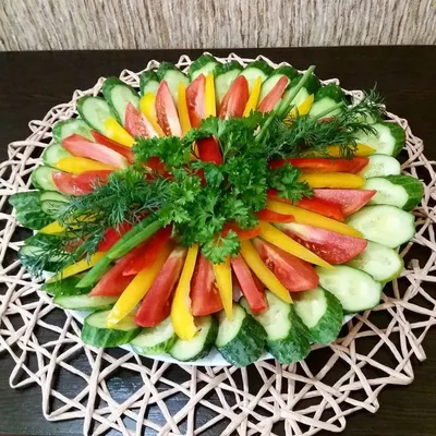 Красивая нарезка овощей на стол (66 фото)