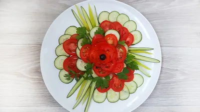 Красивая сервировка овощей - 70 фото