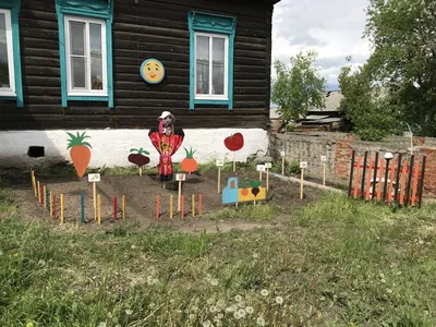 Огород в коробах из досок. Наш цветущий сад.