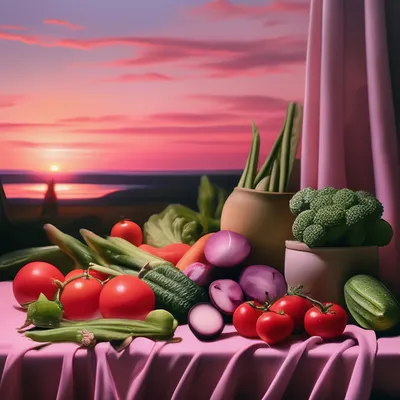 Петр Соколов. Натюрморт с овощами