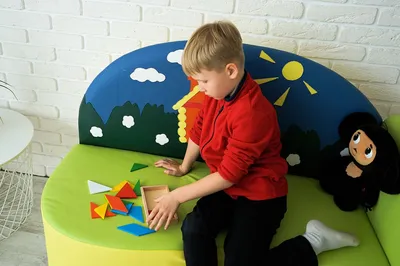 Стенд для детского сада СПОРТИВНЫЙ УГОЛОК (Теннис и скакалка), 0,8*0,54м