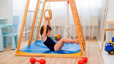 Табличка для детского сада голубой фон СПОРТИВНЫЙ УГОЛОК, 0,3*0,21м