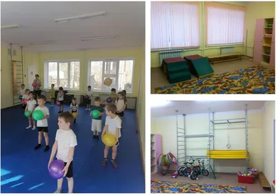 СПОРТИВНЫЙ ЗАЛ В ДЕТСКОМ САДУ - ТРЕНАЖЕРЫ, ЗАЩИТА ОКОН, ШВЕДСКИЕ СТЕНКИ И  ПРОЧЕЕ