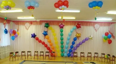 Оформление музыкального зала «Звездный выпускной» (4 фото). Воспитателям  детских садов, школьным учителям и педагогам - Маам.ру