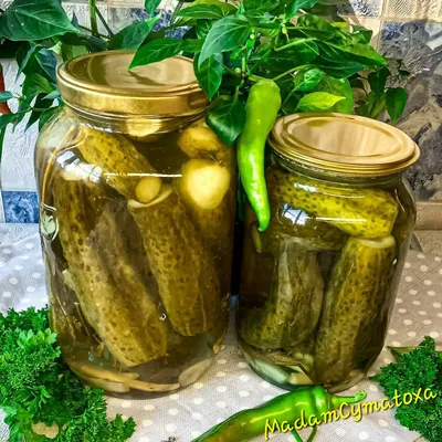 Огурцы маринованные Соленья-варенья консервированные \"Застольные\"  стерилизованные - «✨Вкусные огурцы всего за 55 рублей✨» | отзывы