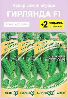 Семена Уральский дачник Огурец Сибирская Гирлянда F1 5 шт. 43797 (арт.  18436795) — купить с доставкой