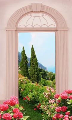 Фотообои Вид из окна на сад», (арт. 28077) - купить в интернет-магазине  Chameleon