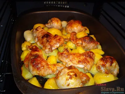 Запеченная баранья нога с картофелем и бататом | cooklikemary.ru