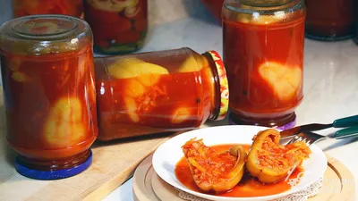 Болгарский перец фаршированный овощами - рецепт автора Михаил Бурмин