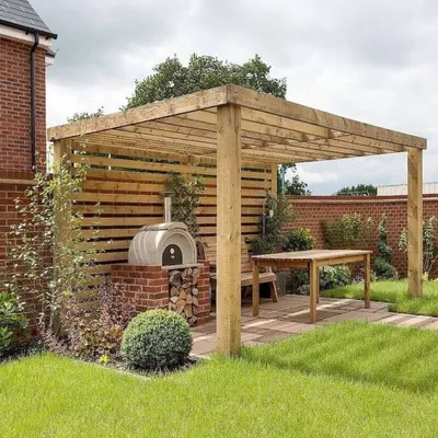 Перголы, увитые цветами, чудесные украшения сада. | Rustic pergola,  Pergola, Pergola designs