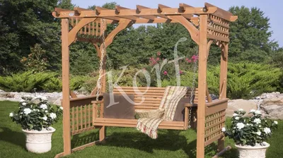 Деревянная пергола ☑ Саша для дачи и сада под ключ ▷WOODSHED◁