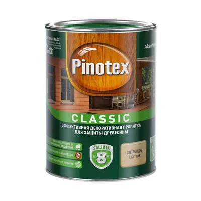 пропитка pinotex classic светлый дуб 1л купить в Екатеринбурге по цене 1  002 р. | Артикул 5195463