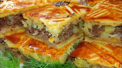 Пирог с мясным фаршем и картошкой: рецепт с фото и видео пошагово