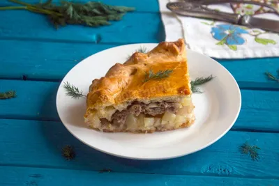 Пирог с фаршем и картофелем рецепт фото пошагово и видео - 1000.menu
