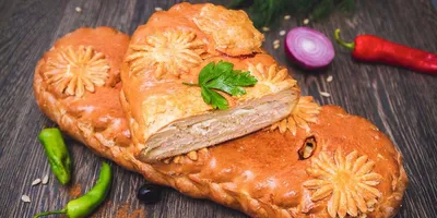 Пирог с картошкой, луком и мясом - рецепт автора Oльга Дегтярёва 🌳