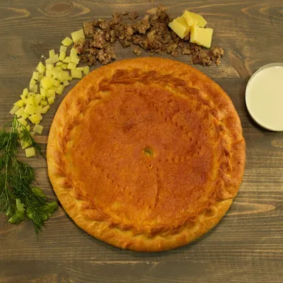 Слоеный пирог с картошкой, фаршем и сыром - пошаговый рецепт с фото на  Готовим дома