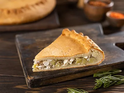 Закрытый пирог с мясом и картошкой в духовке: рецепт с фото пошагово