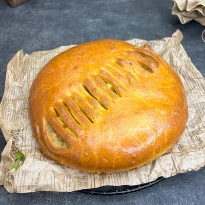 Пирог с картофелем и мясом