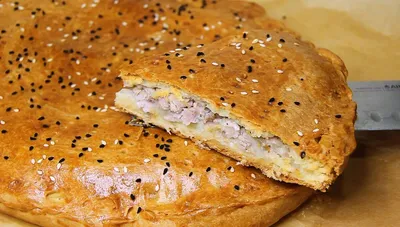 Пирог с курицей и картофелем - Доставка пирогов домой и офис в Сургуте!